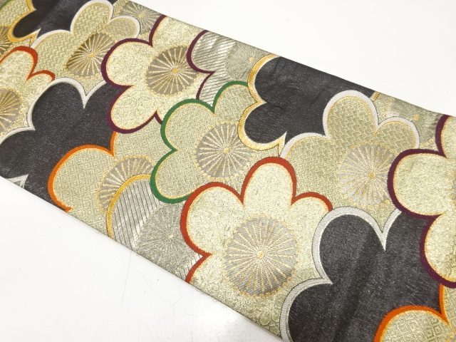 梅尽くし模様織り出し　振袖用袋帯